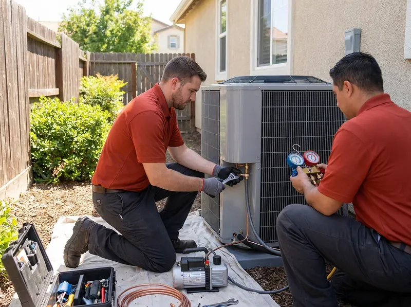 Central Heat Pump Installation in Roseville, CA